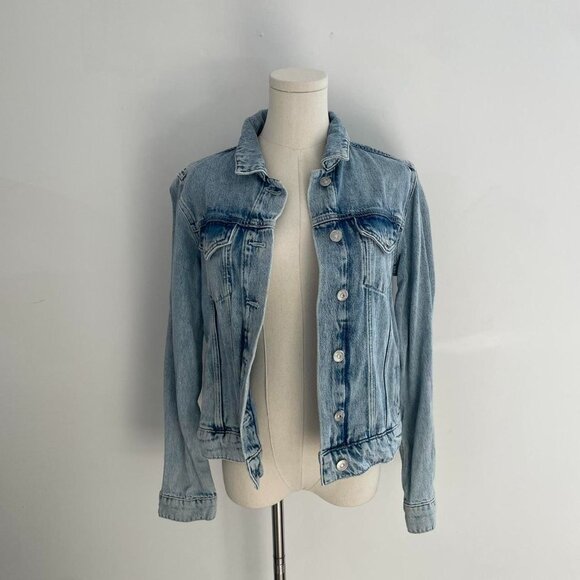Paige Classic Light Wash Denim Jacket | Women’s Size Small - Picture 1 of 4